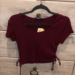 Short sleeve crop top